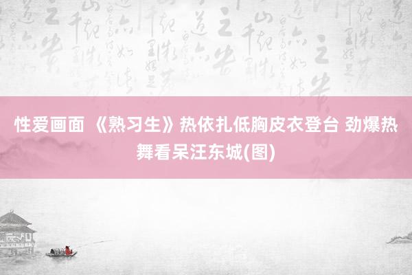 性爱画面 《熟习生》热依扎低胸皮衣登台 劲爆热舞看呆汪东城(图)