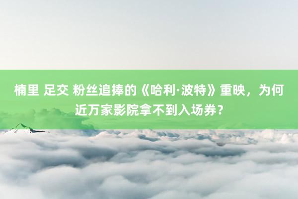 楠里 足交 粉丝追捧的《哈利·波特》重映，为何近万家影院拿不到入场券？