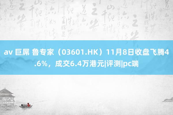 av 巨屌 鲁专家（03601.HK）11月8日收盘飞腾4.6%，成交6.4万港元|评测|pc端